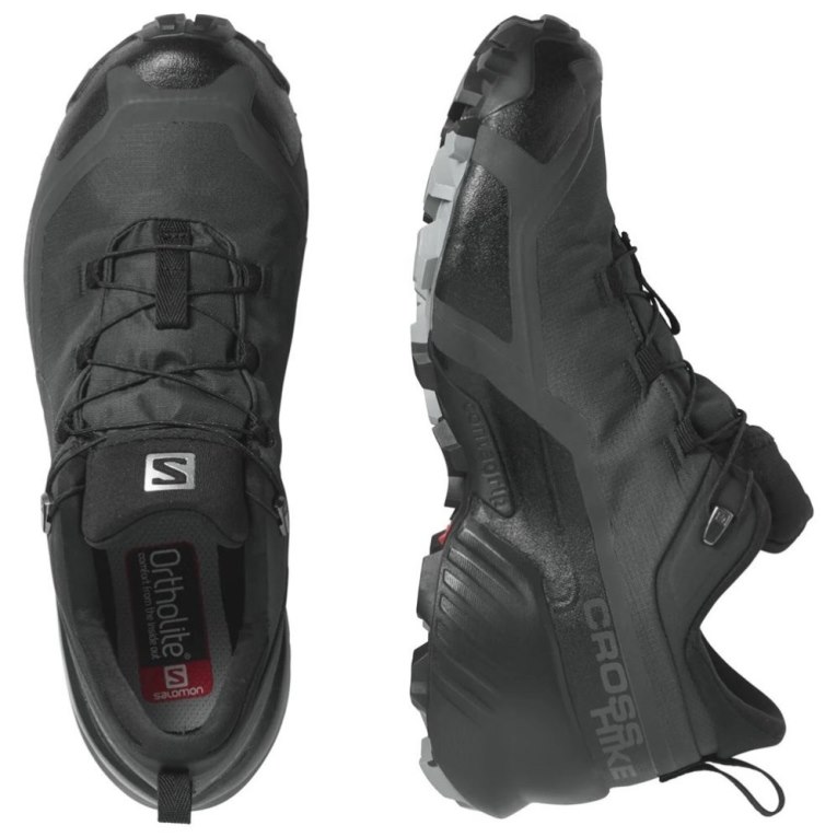 Tenis Senderismo Salomon Cross Hike GTX Mujer Negros | MX LAZT260